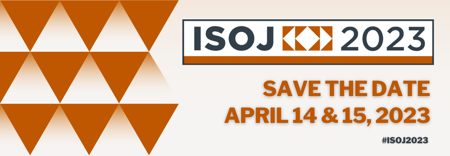ISOJ 2023 will be April 14 and 15