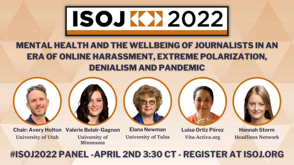 Speakers for mental health panel at ISOJ 2022