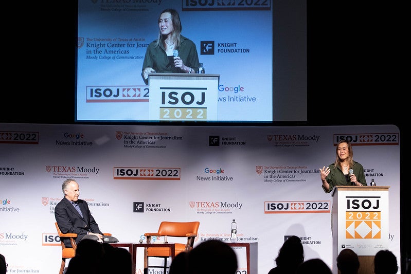 Gina Chua at ISOJ