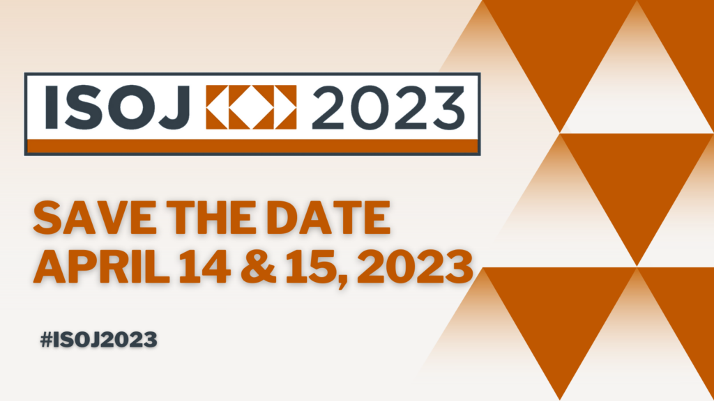 ISOJ 2023 will be April 14 and 15