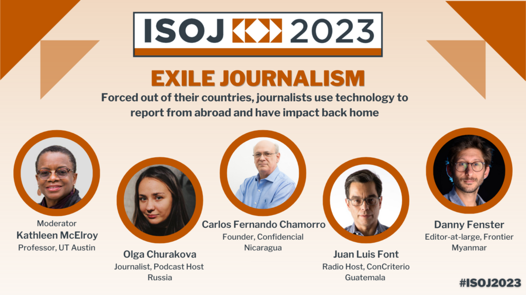 ISOJ 2023 Exile Journalism Panel