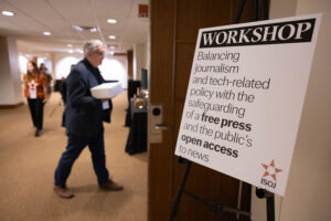 Sign for lunch workshop at the 25th ISOJ on April 13.