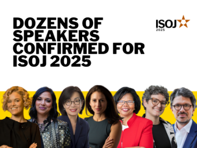 Dozens of Speakers Confirmed for ISOJ 2025